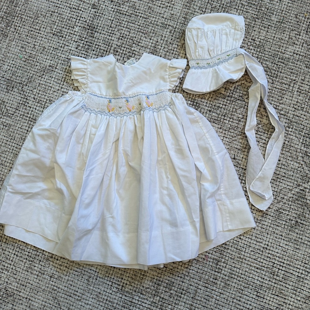 Vintage dress & bonnet